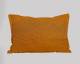 Solid yellow cotton pillow for bedroom sofa set used as a contrast